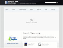 Tablet Screenshot of polyglasscoatings.com
